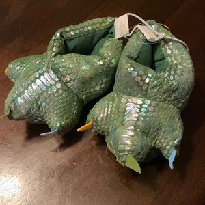 Dinosaur feet slippers kids